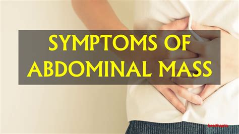 Symptoms Of Abdominal Mass Youtube