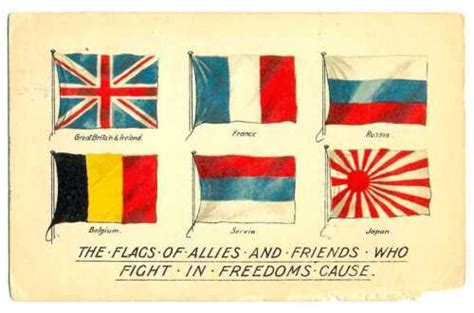 Great Britain Wwi The Flags Allies And Friends Who Fight In Freedoms