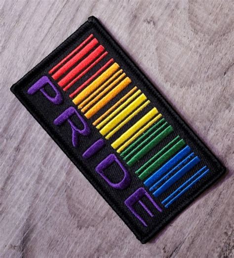 Pride Collection Barcode Pride Patch Badge Embroidered Iron On