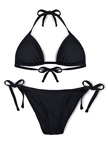 Smart Sexy Women S String Bikini Set Swimwear Black Hue XS Pricepulse