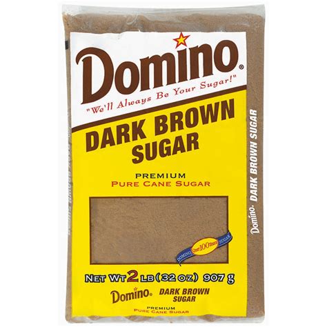 Domino Premium Pure Cane Dark Brown Sugar 2 Lb