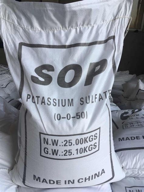 Water Soluble Powder Fertilizer Sop 0 0 50 Potassium Sulphate K2so4