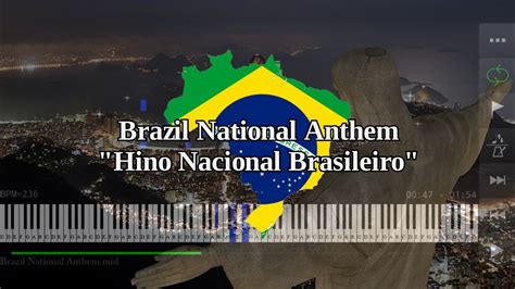 Brazil National Anthem Hino Nacional Brasileiro Piano Youtube