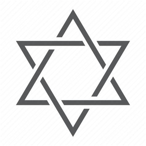David Hexagram Israel Jewish Judaism Sign Star Icon Download On