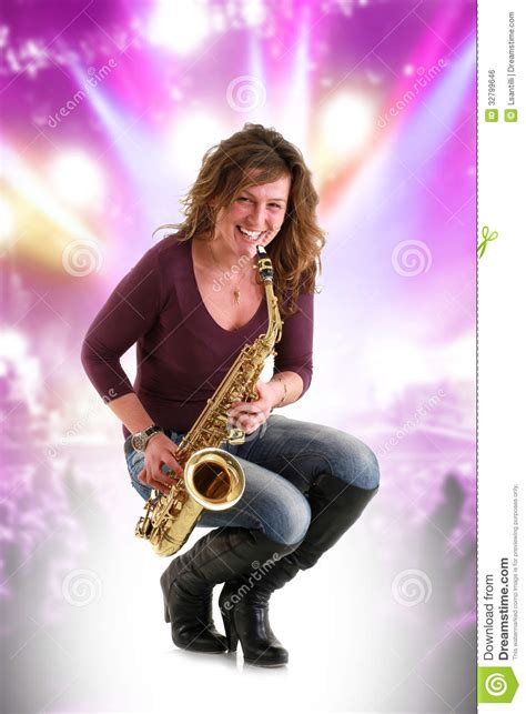 Sax Stock Photo Image Of Gold Holding Glamour Performance 32799646