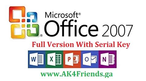 Ms Office 2007 With Serial Key Full Free Version Download Ak4friends