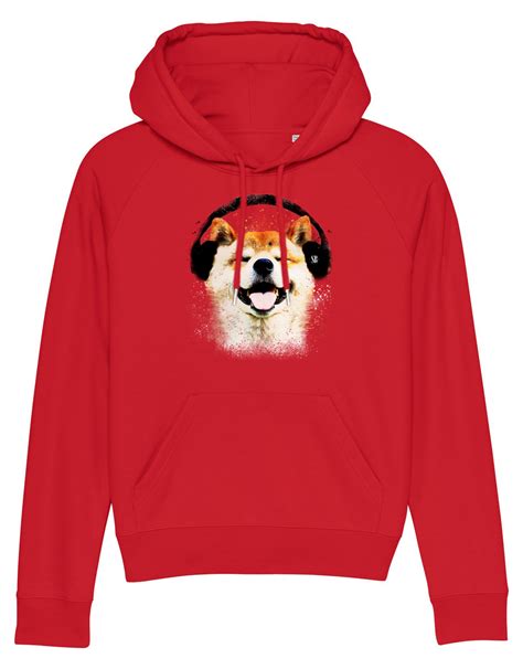 Shiba Boutique Shiba Inu Hond Headphone Hoodie Dames Shiba Boutique