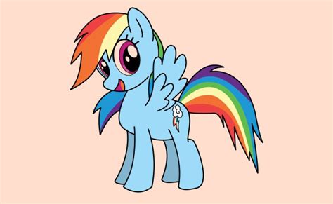 Como Dibujar A Rainbow Dash My Little Pony How To Draw Rainbow Dash My