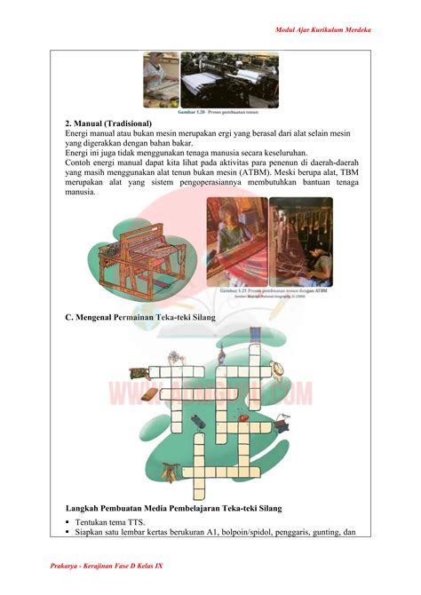 Modul Ajar Prakarya Kerajinan Kelas Kurikulum Merdeka Pdf