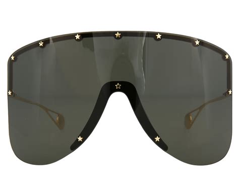 gucci oversized shield sunglasses final sale free shipping dsw