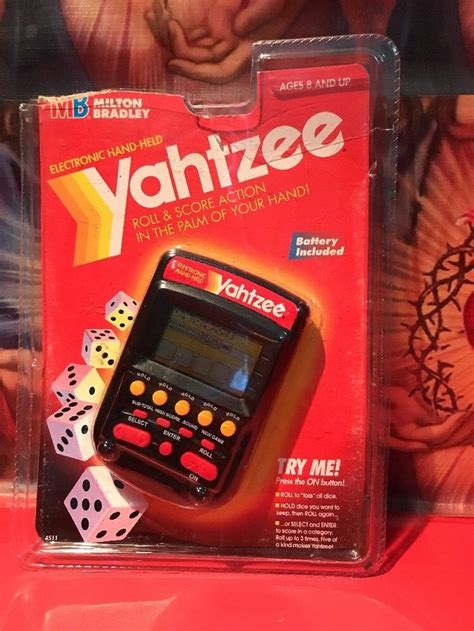 Milton Bradley Yahtzee Electronic Hand Held Game 1995 Open Pack