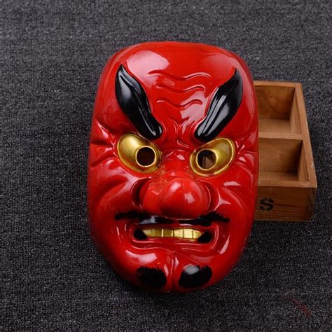 Red Tengu Long Nose Demon Mask Best Price Kabuki Masks
