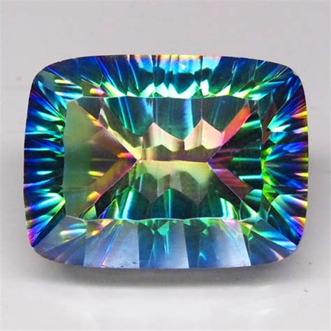 365 Ct Vvs Natural Rainbow Mystic Topaz Octagon Cut Loose Gemstone