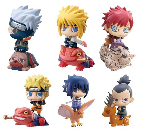 6x Naruto J Amine 25 Mini Figures Set Toys Kakashi Sasuke Gaara
