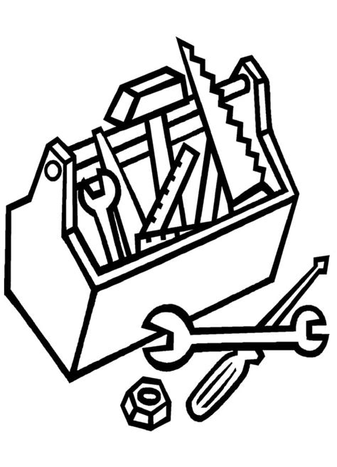 Printable Toolbox Coloring Page Free Printable Coloring Pages For Kids