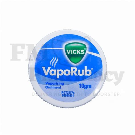Vicks VapoRub Cold Vaporizing Ointment 10g Shopee Malaysia
