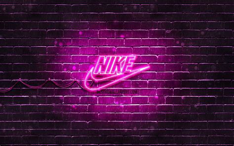 Nike Purple Logo Purple Brickwall Nike Nike Sign In Pink Hd