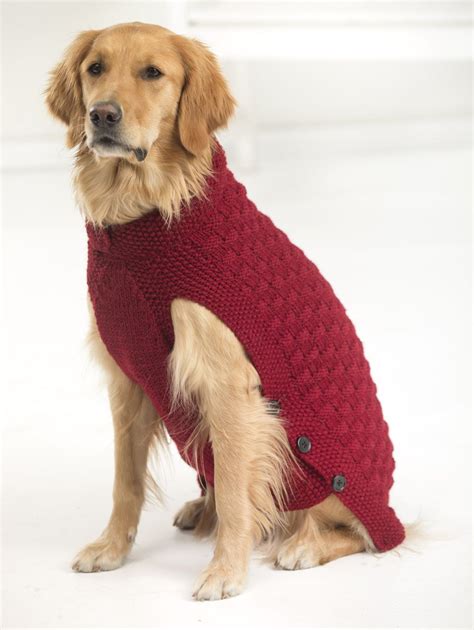 Clifford Dog Sweater Knit Crochet Dog Sweater Free Pattern Large
