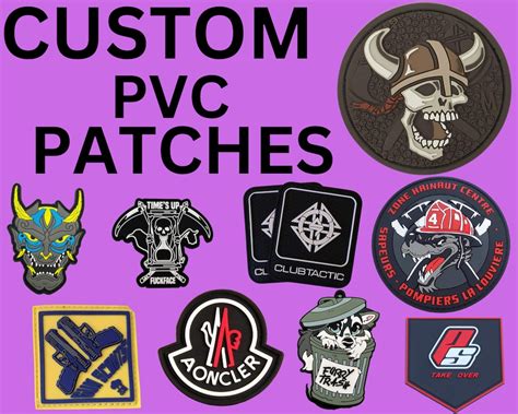Pvc Patch Customize Rubber Patches Customized Pvc Patches Etsy