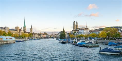 Premium Photo Zurich Switzerland 23 Aug 2018 A Landscape View Of