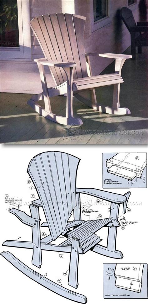 Adirondack Rocking Chair Plans Outdoor Furniture Plans And Projects
