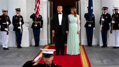 Melania Trumps Say Nothing State Dinner Dress The New York Times