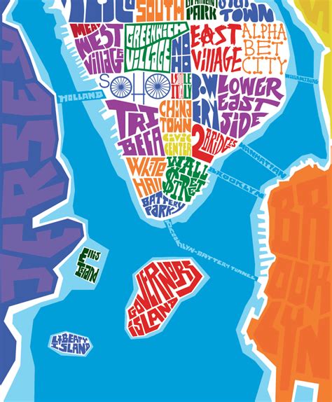 Manhattan Neighborhood Type Map Manhattan Neighborhoods Manhattan