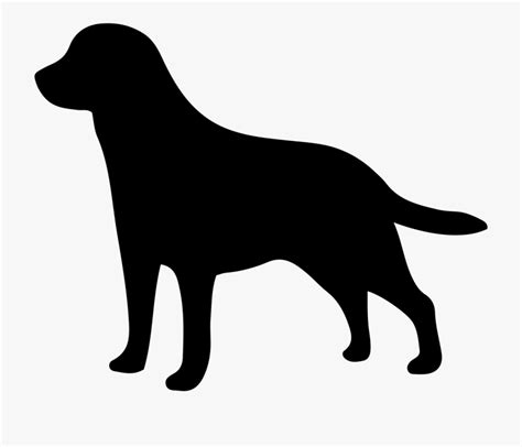 Labrador Retriever Clipart Dog Cat Black Lab Silhouette Transparent