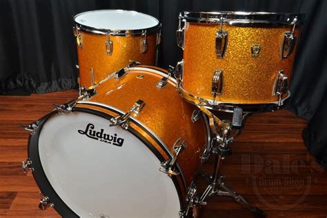 Ludwig Classic Maple 3pc 131622 In Gold Sparkle Ludwig Drums