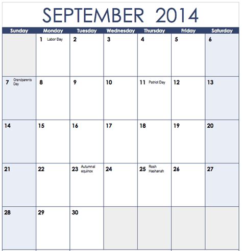 2014 Vertical Monthly Calendar Template For Numbers Free Iwork Templates