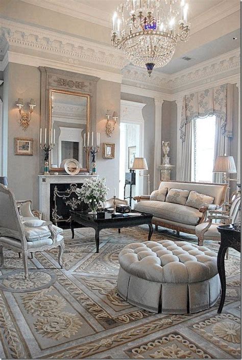 Chic And Luxurious Large French Style Living Room Ideas Interior Design