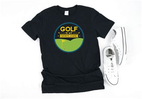 Golf Graphic Tees Funny Sayings Golf Club Is My Favorite Course Shirts