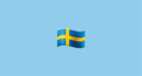 Flagget for sverige, som kan vises som bokstaver se på enkelte plattformer. Flag: Sweden Emoji on Samsung One UI 1.5