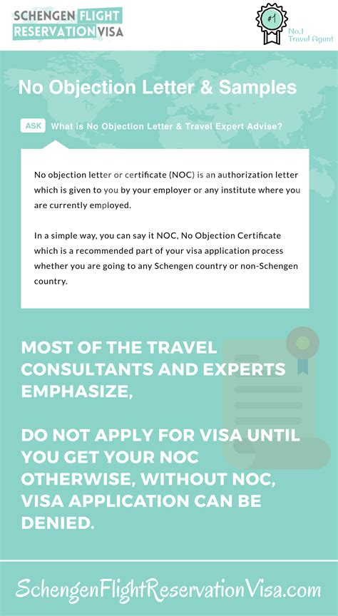 No Objection Letter For Visa Application And Sample Regarding Letter Of
