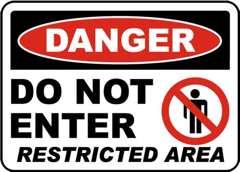 Do Not Enter Restricted Area Sign Save Instantly