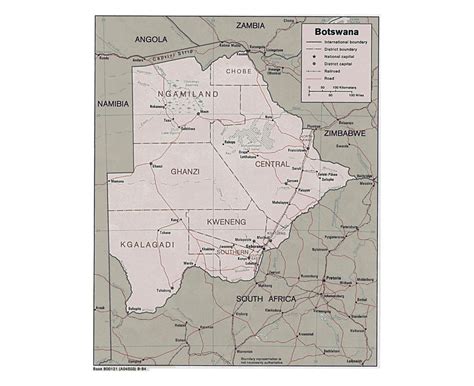 Maps Of Botswana Collection Of Maps Of Botswana Africa Mapsland