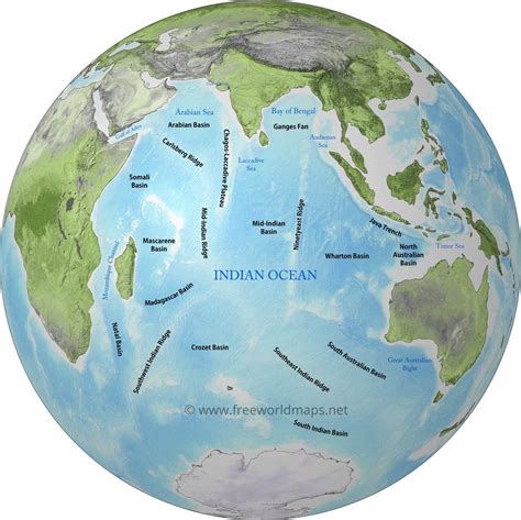 Geography And Map Of The Indian Ocean