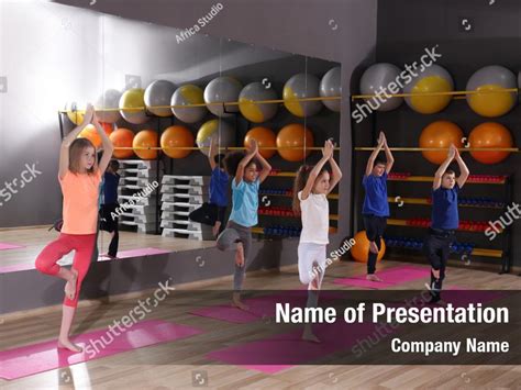 Children At Physical Powerpoint Template Children At