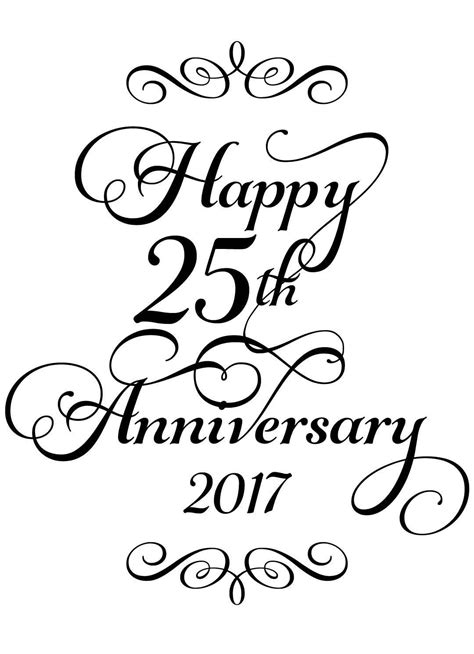 25th Wedding Anniversary Svg 131 File Include Svg Png Eps Dxf Free