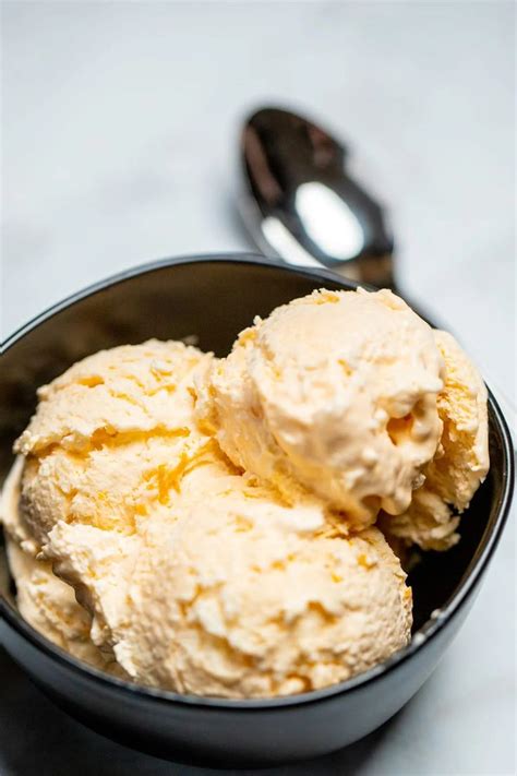 No Churn Orange Ice Cream Is Quick And Easy To Make Made With Heavy