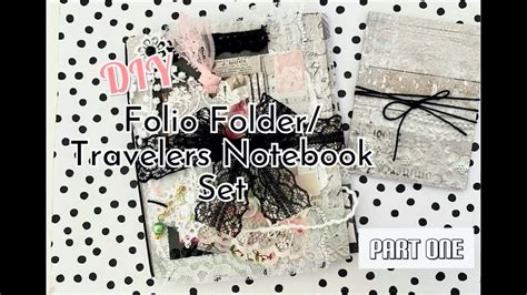 part one diy folio folder travelers notebook set one sheet wonder etsy update youtube