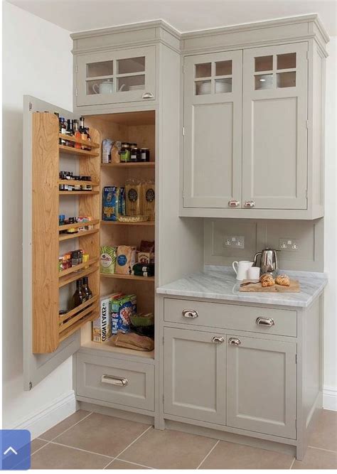 Pantry With Counter Traditional Kitchen Cabinets Small Space Kitchen