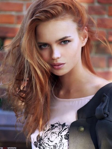 Varivchenko Ilya Darya Lebedeva Smile Russian Redhead Russian Beauty Colora Red Hair