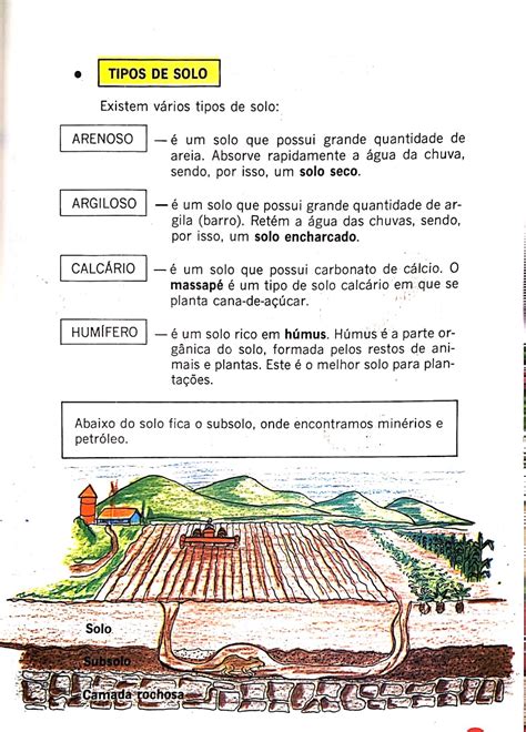 Atividade Sobre Tipos De Solo 3 Ano