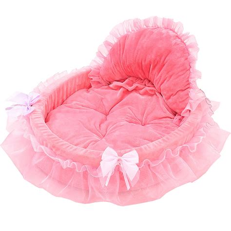 Princess Cat Bed Lace Cute Pink Dog Bed