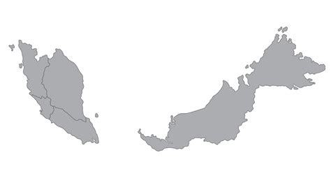 Mapa Da Malásia Com As Principais Regiões Mapa Da Malásia Vetor Premium
