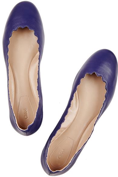 Chloé Lauren Leather Ballet Flats Net A Portercom