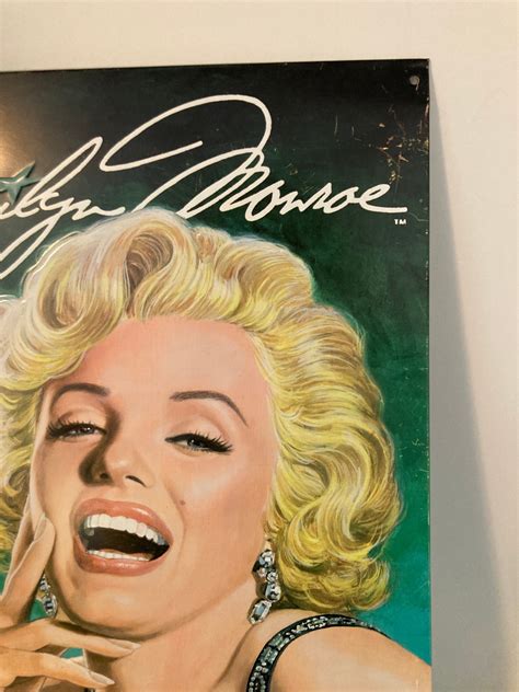 Marilyn Monroe Vintage Tin Litho Poster Old Hollywood Glam Etsy
