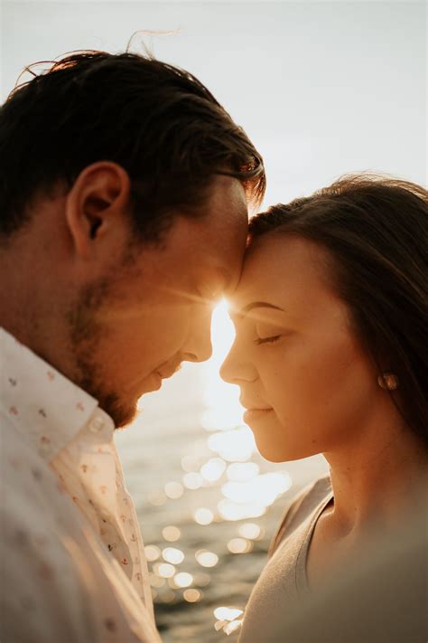 sunset beach couples engagement photoshoot