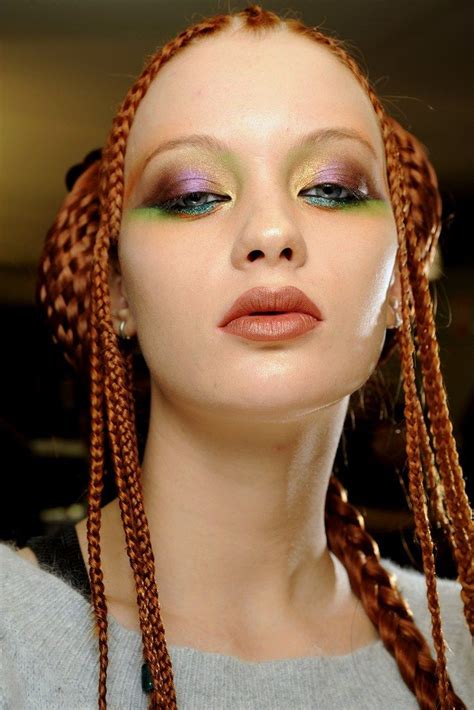 Jean Paul Gaultier Spring 2010 Couture Collection Rainbow Eye Makeup Scene Makeup Beauty